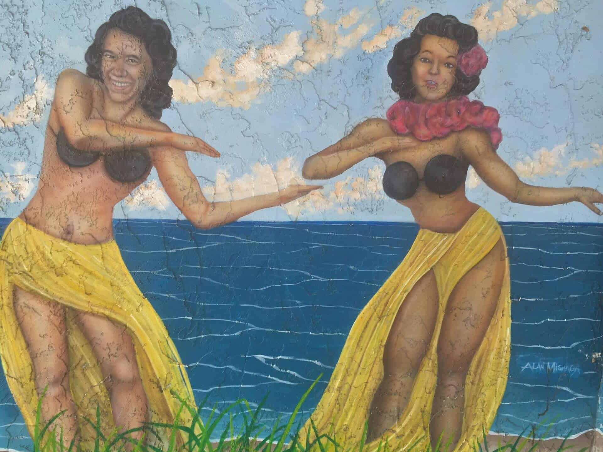 Lani Kai Island Resort | Mural Art: Hawaiian Women | Fort Myers Beach