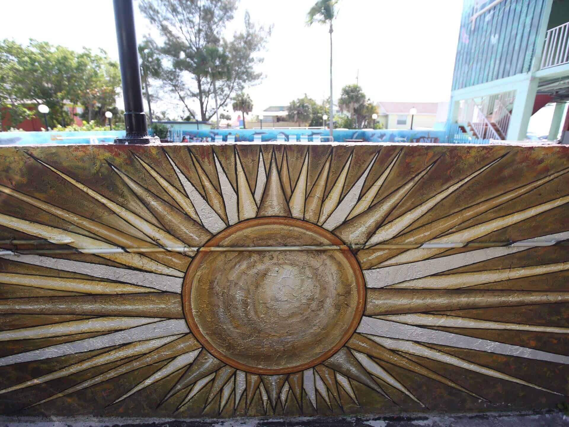 Lani Kai Island Resort | Mural Art: Golden Sun | Fort Myers Beach